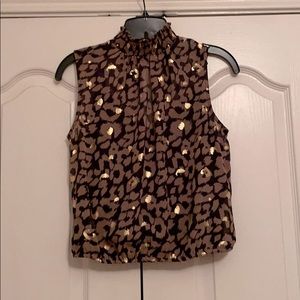 Leopard print crop top
